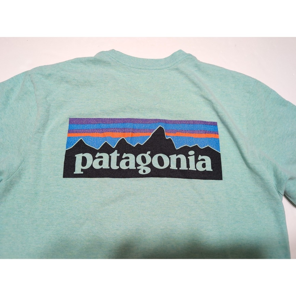 PATAGONIA Responsibili-Tee Short Sleeve T-Shirt P-6 Green 39178 Men's Medium M - Picture 11 of 11